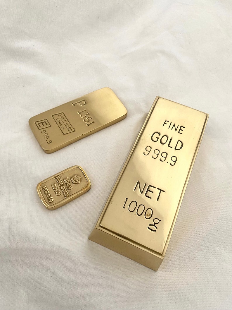 Buy Heavy Gold Bar Replica 999 Gold Replica 999 Gold Bar Brass Gold Bar Gold Bar Replica Online