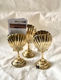 5.3” Beautiful Brass Shell Card Holder - Card Holder Aesthetic - Brass Scallop Card Holder - Brass Clam Card Holder product logo