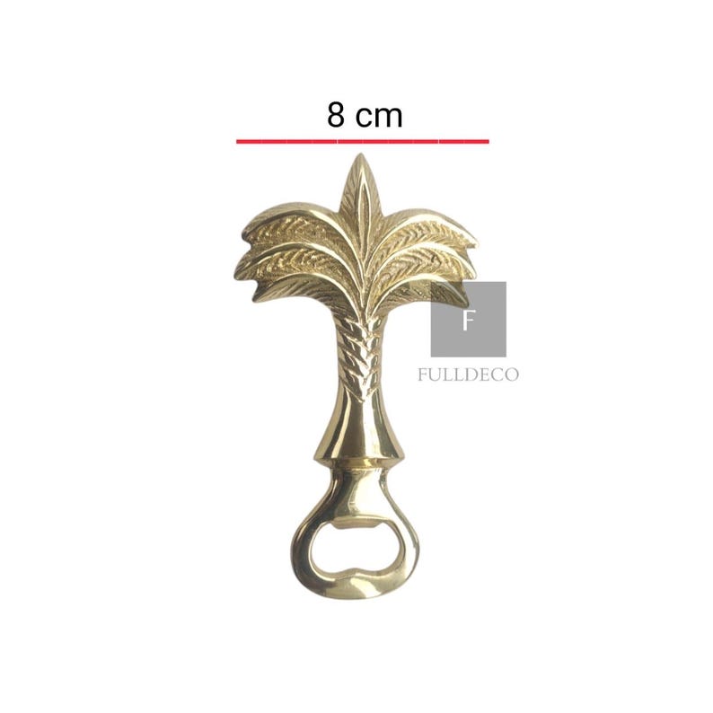 FulldecoBrass Palm Tree Bottle Opener - Thumbnail 3
