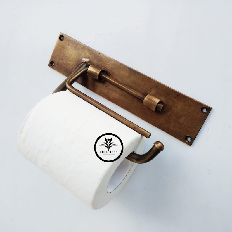 Industrial Toilet Roll Holder Brass Toilet Roll Holder Etsy