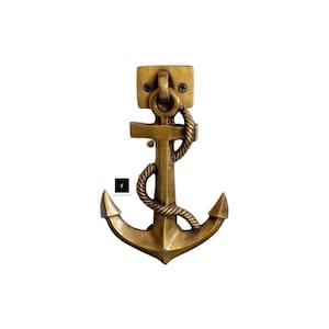 Anchor Brass Door Knocker - Pirates Anchor Door Knocker - Brass Anchor Door knocker