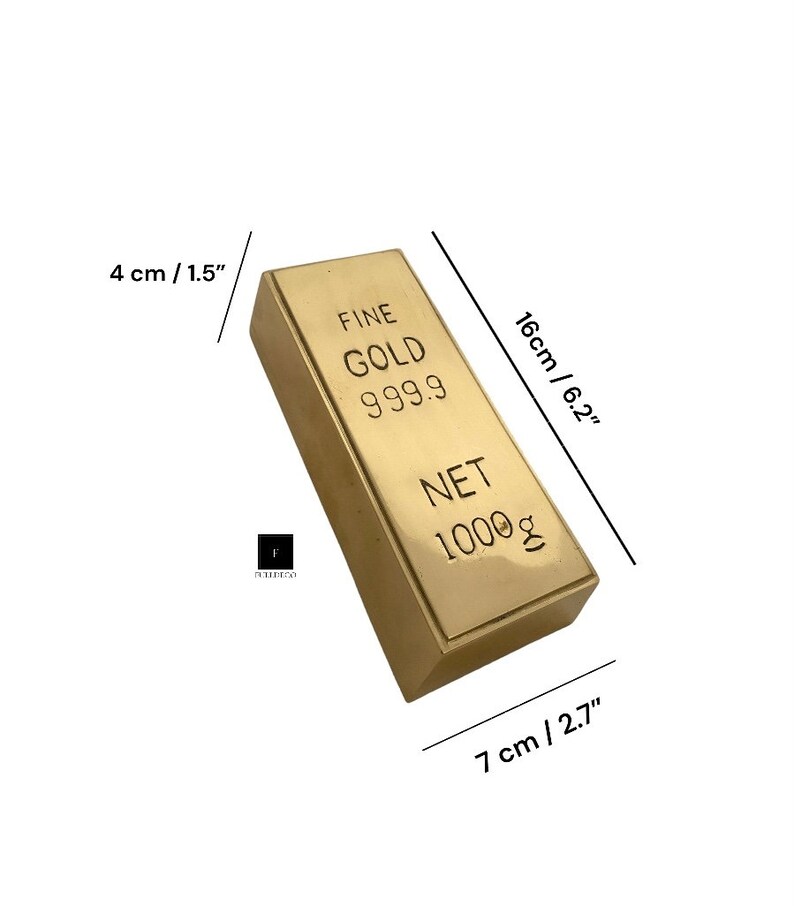 Buy Heavy Gold Bar Replica 999 Gold Replica 999 Gold Bar Brass Gold Bar Gold Bar Replica Online