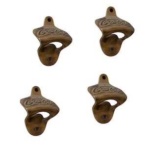 Set of Coca Cola Bottle Opener - Coca Cola Brass Bottle Opener - Wall Bottle Opener - Coke Bottle Opener - Brass Coke
