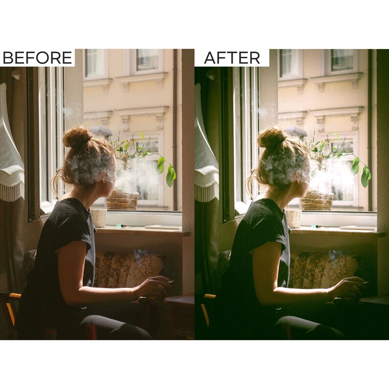 6 Retro Lightroom Presets Disposable Camera Filter Vintage Etsy