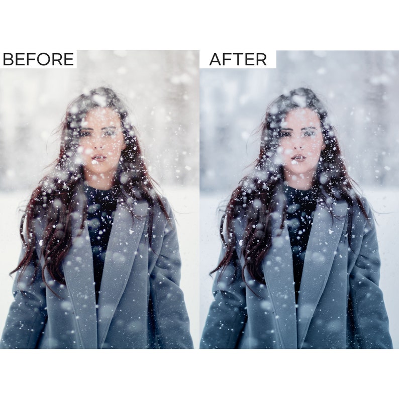 6 Winter Lightroom Presets Snow Presets Cold Presets Etsy