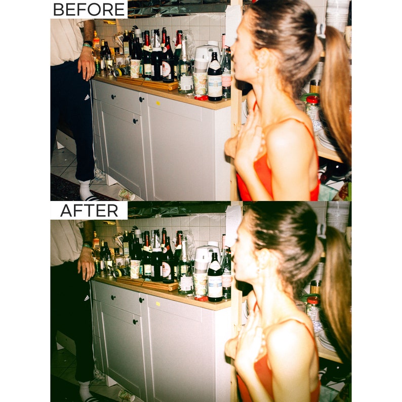 6 Retro Lightroom Presets Disposable Camera Filter Vintage Etsy