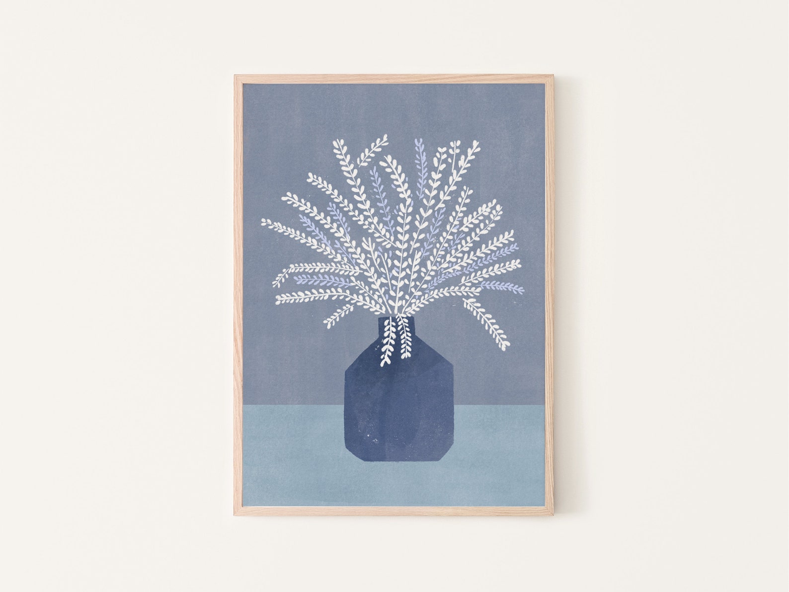 Flower Printable Art Flower Wall Art Boho Home Decor Vase Etsy
