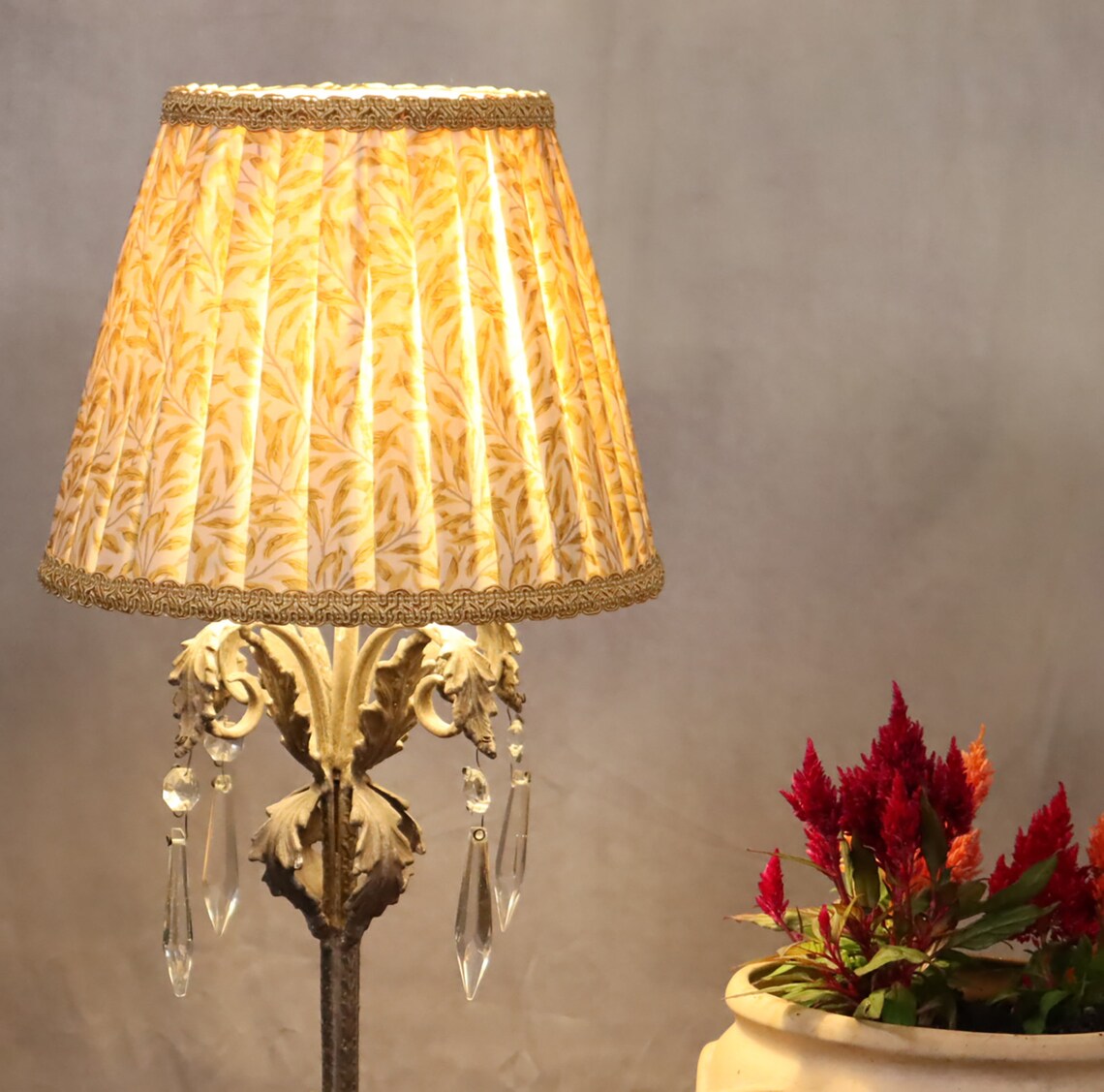 Pleated Lampshades Made to Order Made of William Morris Etsy