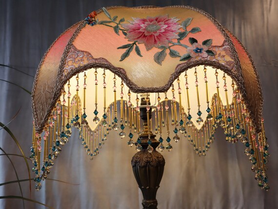 Vintage beaded lamp shades deals