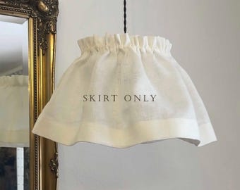 Linen Skirt Cover Only suitable for Tapered French Drum Lampshade,