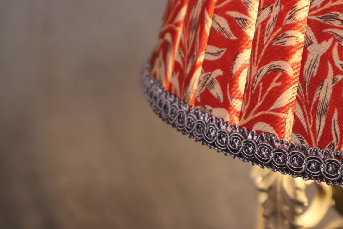 Pleated Lampshades Made to Order Made of William Morris Etsy