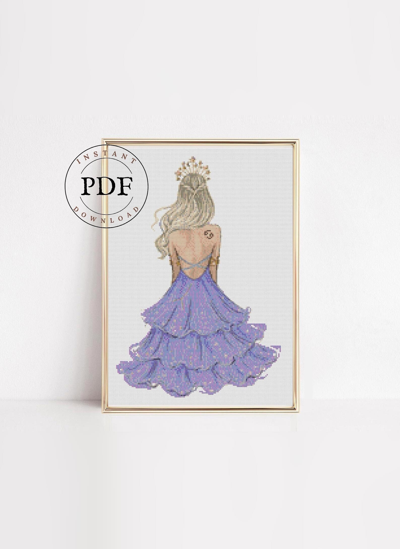 Cancer cross stitch pattern, Cancer sign, Zodiac embroidery, Zodiac signs, Modern, Chart, PDF to download, Astrology, Constellation.