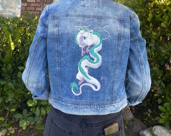 Anime Jean Jacket Etsy