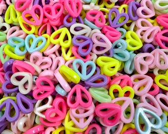 21 heart beads