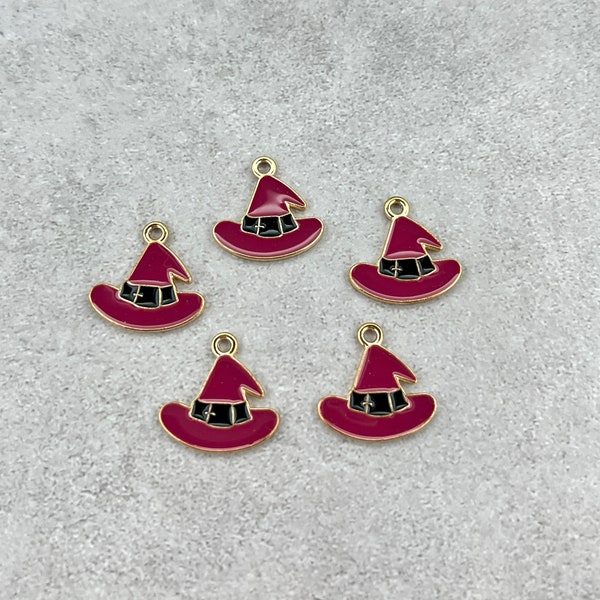 Purple Witch hat charms