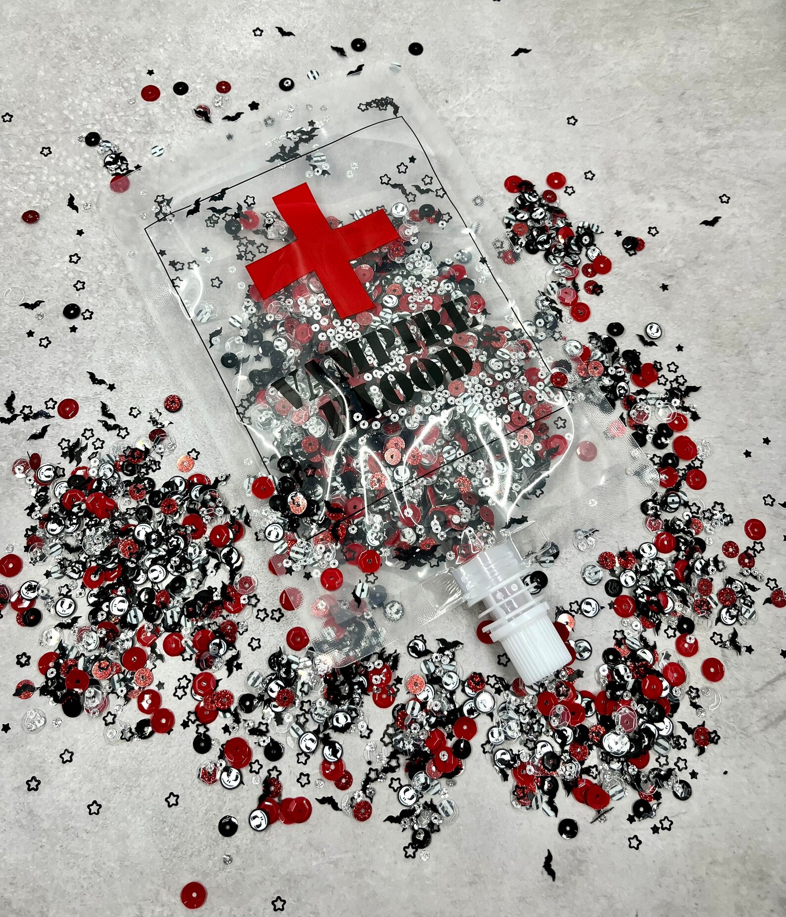 Vampire Blood Bag With Halloween Sequins Mix Etsy