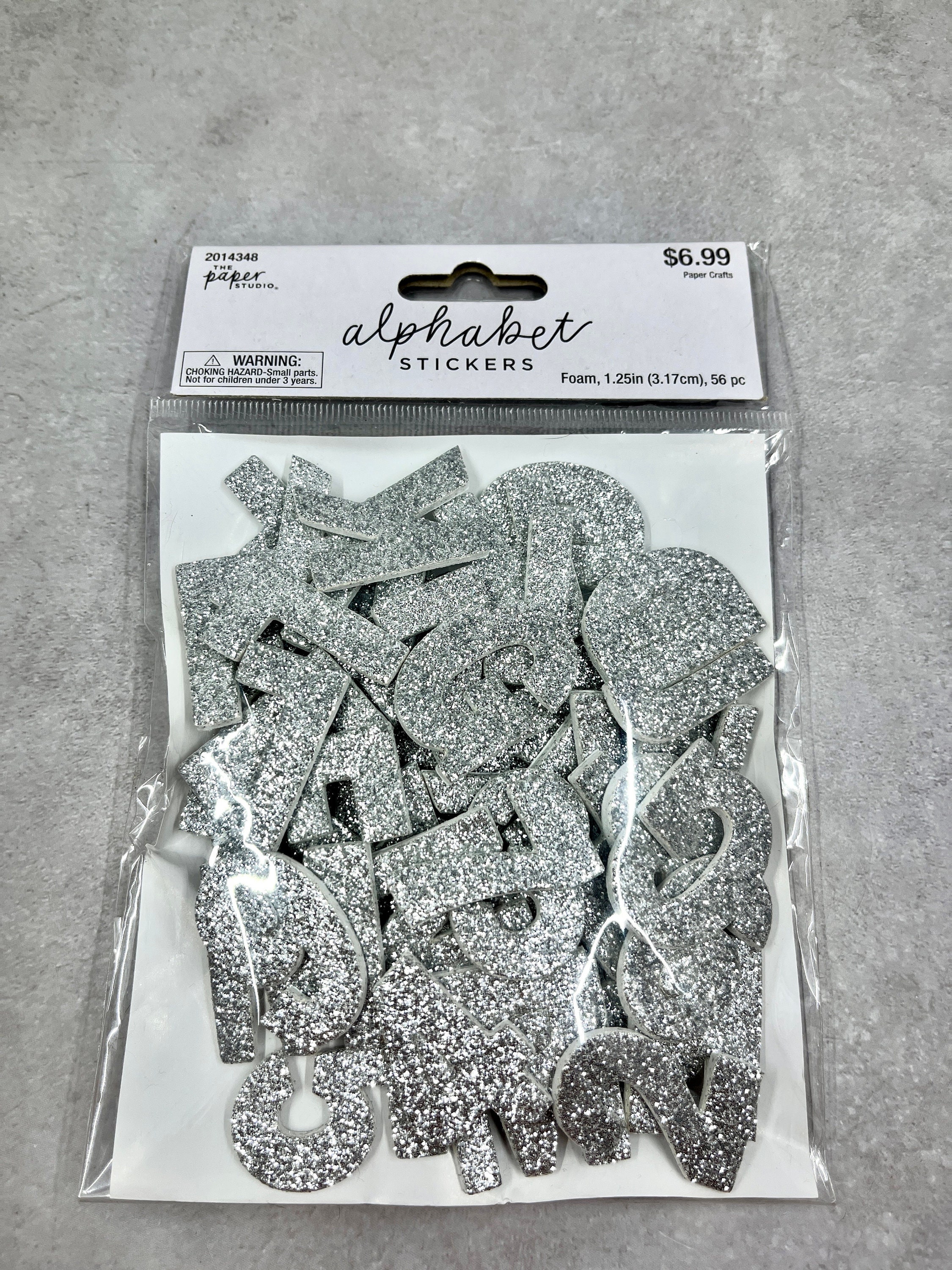 Crafter's Square Metallic Foil Alphabet Stickers