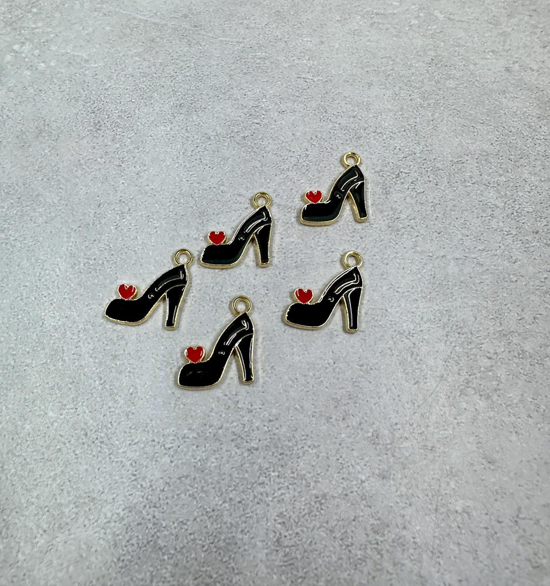 5 High Heel Shoe Charms - Etsy