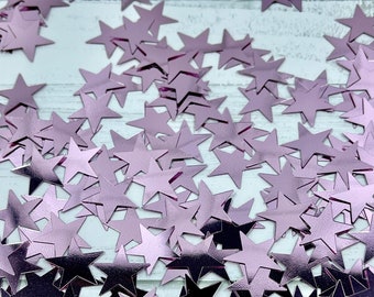 10 g di paillettes rosa a forma di stella