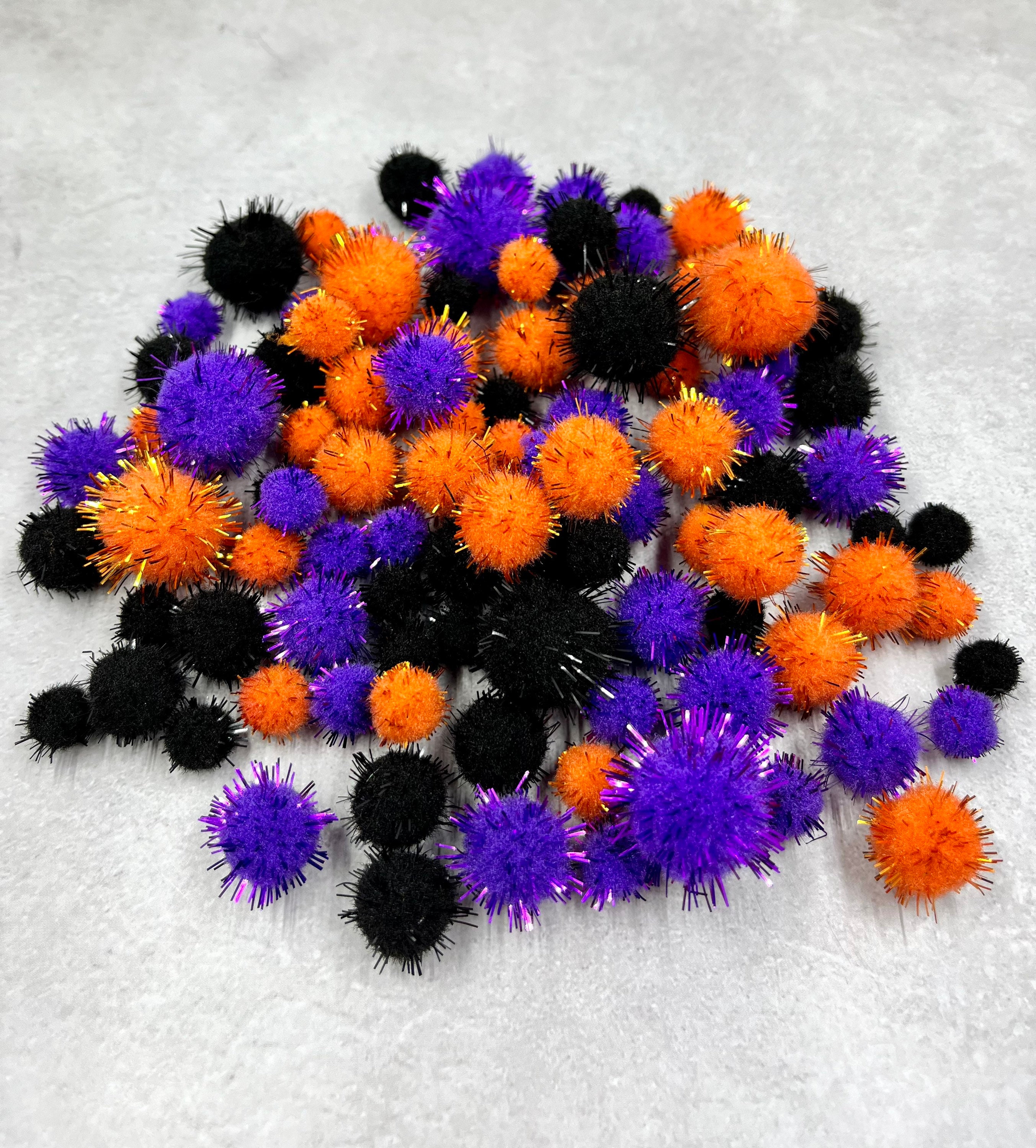 8mm Small Pom Poms 100pcs Pink,white and Blue 