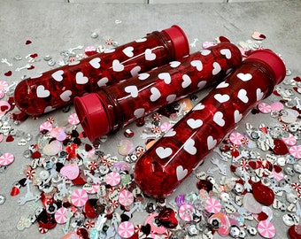 Large heart sequins mix tube