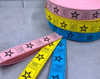 75 star tickets scrapbook ephemera