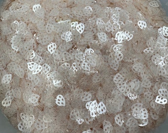 10g of light pink strawberry sequins