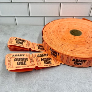 50 billets éphémères de scrapbooking orange foncé