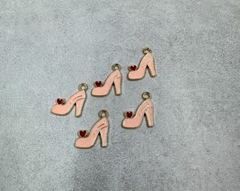 5 high heel shoe charms