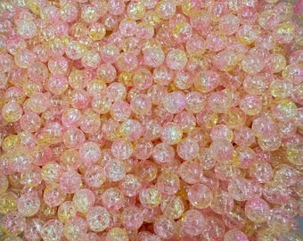 50 crackle beads
