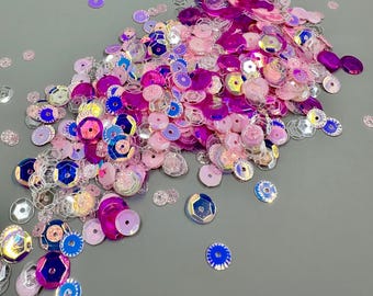 Mix di paillettes rosa graziose