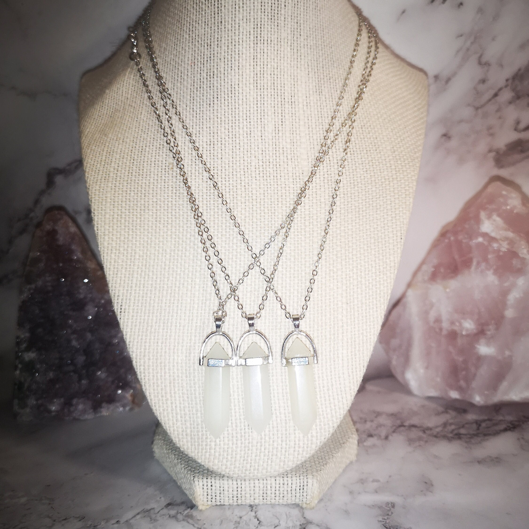 Glow in the Dark Pendant Necklace - Etsy