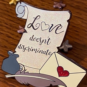Hamilton Enamel Pin | Love Doesn&#39;t Discriminate