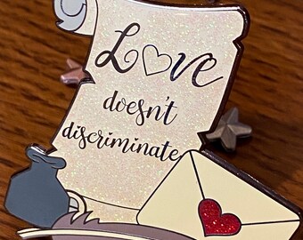 Hamilton Enamel Pin | Love Doesn't Discriminate