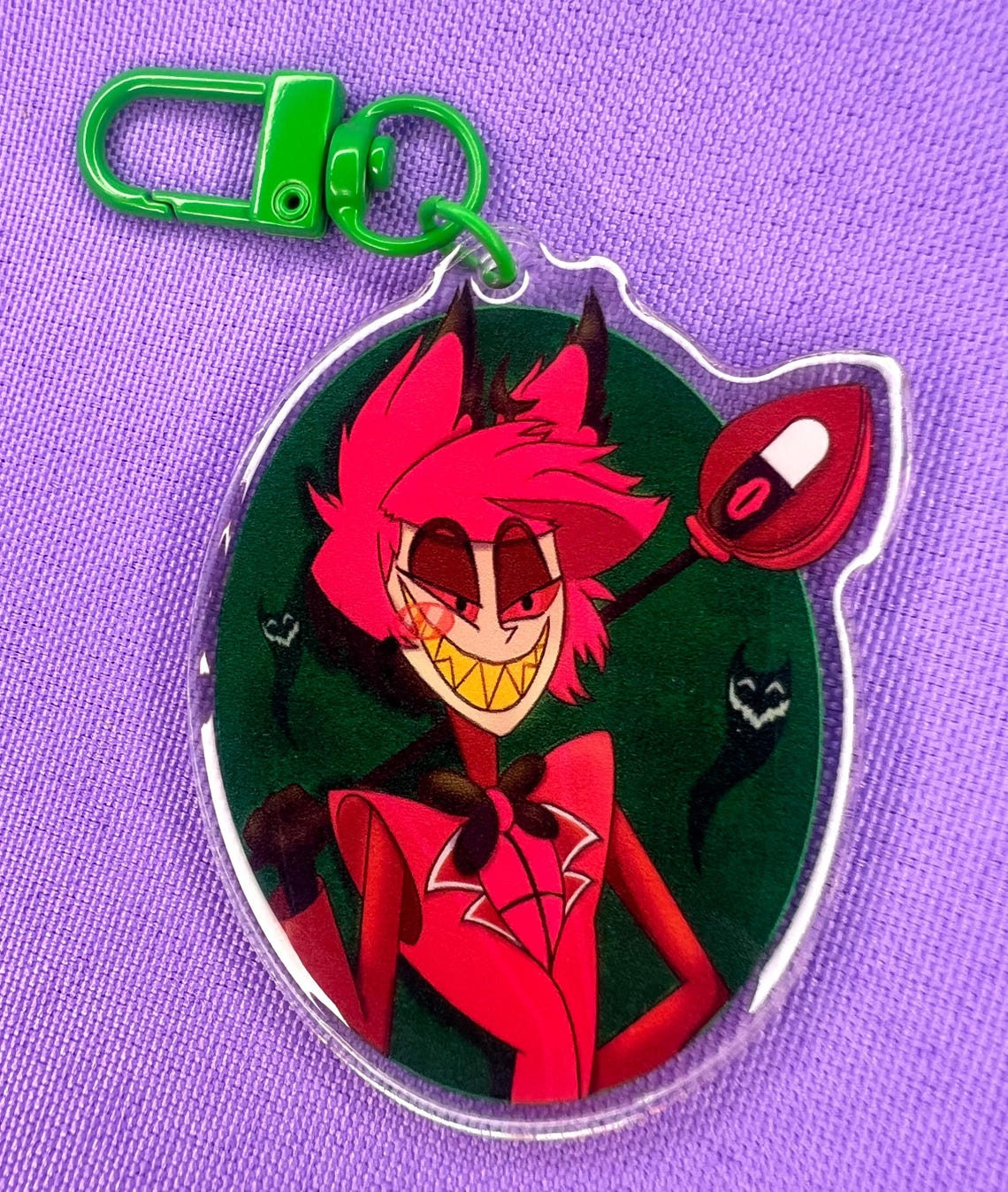 Alastor Acrylic Keychain | Hazbin Hotel - Etsy