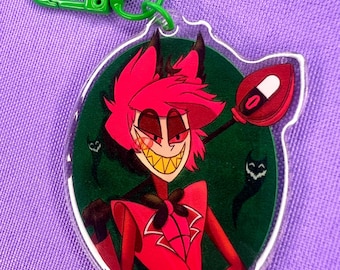 Llavero acrílico de Alastor / Hazbin Hotel