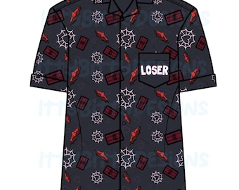 Loser/HuskerDust Button Up | Hazbin Hotel