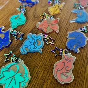 Geo/Pyro - Genshin Constellation Keychains