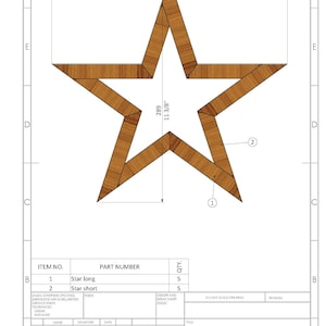 Plans, Diy Star, Plans, Step-by-step Guide, Wooden Star Pattern, Diy