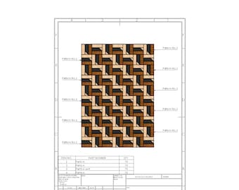 3d Plans,  Grain Cutting Board, 3d Cube, Cutting Board Design, 3d Zig Zag, Diy plans, endgrain, build plans, charcuterieboards, pdf download