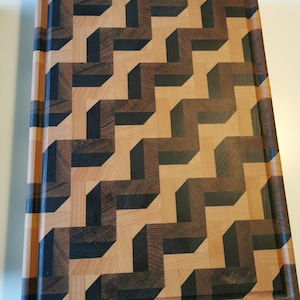 2 set of build plans, 3d Plans, Cutting Board Design, Wooden star 3d Zig Zag, Diy plans, endgrain, build plans, charcuterieboards, pdf