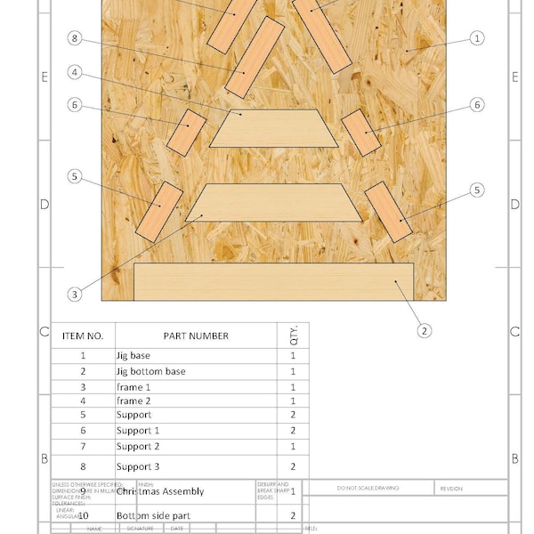 Jig Christmas Tree, Wooden Christmas Tree Plans, Wooden Christmas Tree, Plans,  Christmas Tree Build, Project, diy plans, christmas