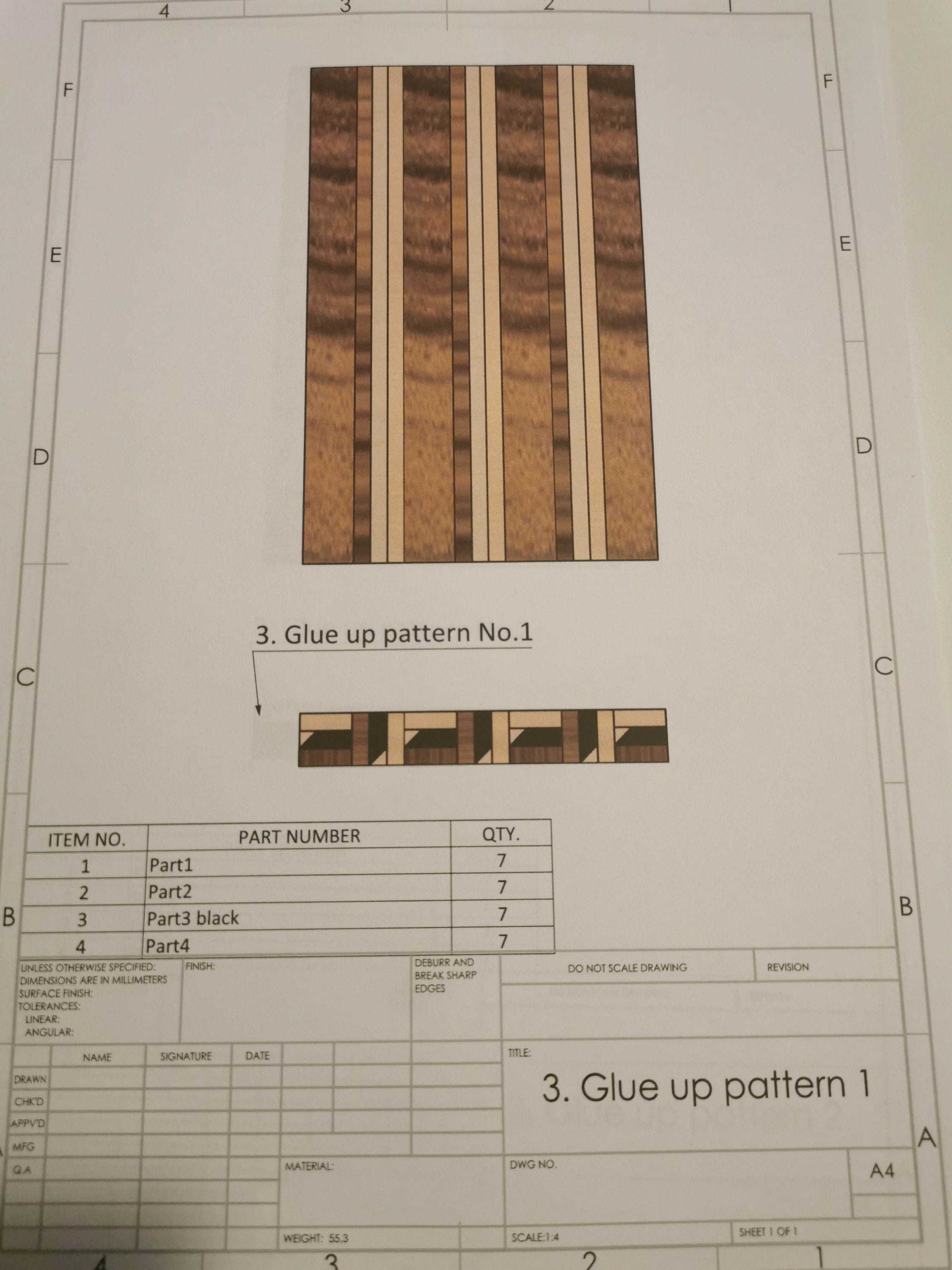 Piano di lavoro Finger Joint in castagno AB - Maderterraneo, image size:2250x3000