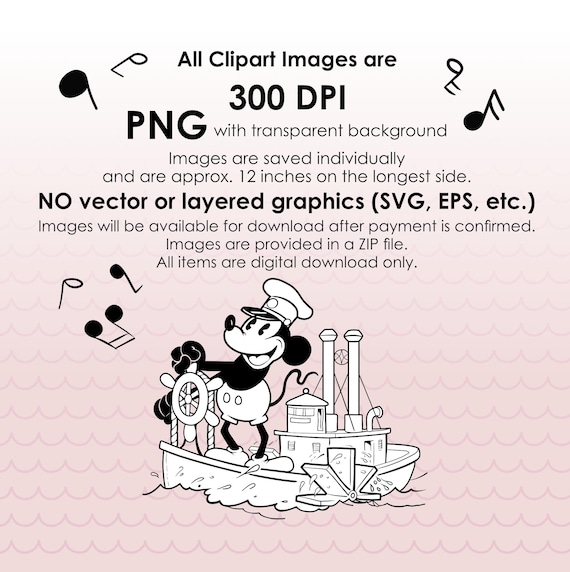 蒸気船ウィリーのクリップアート、ミッキーマウスのPNG画像、イラスト