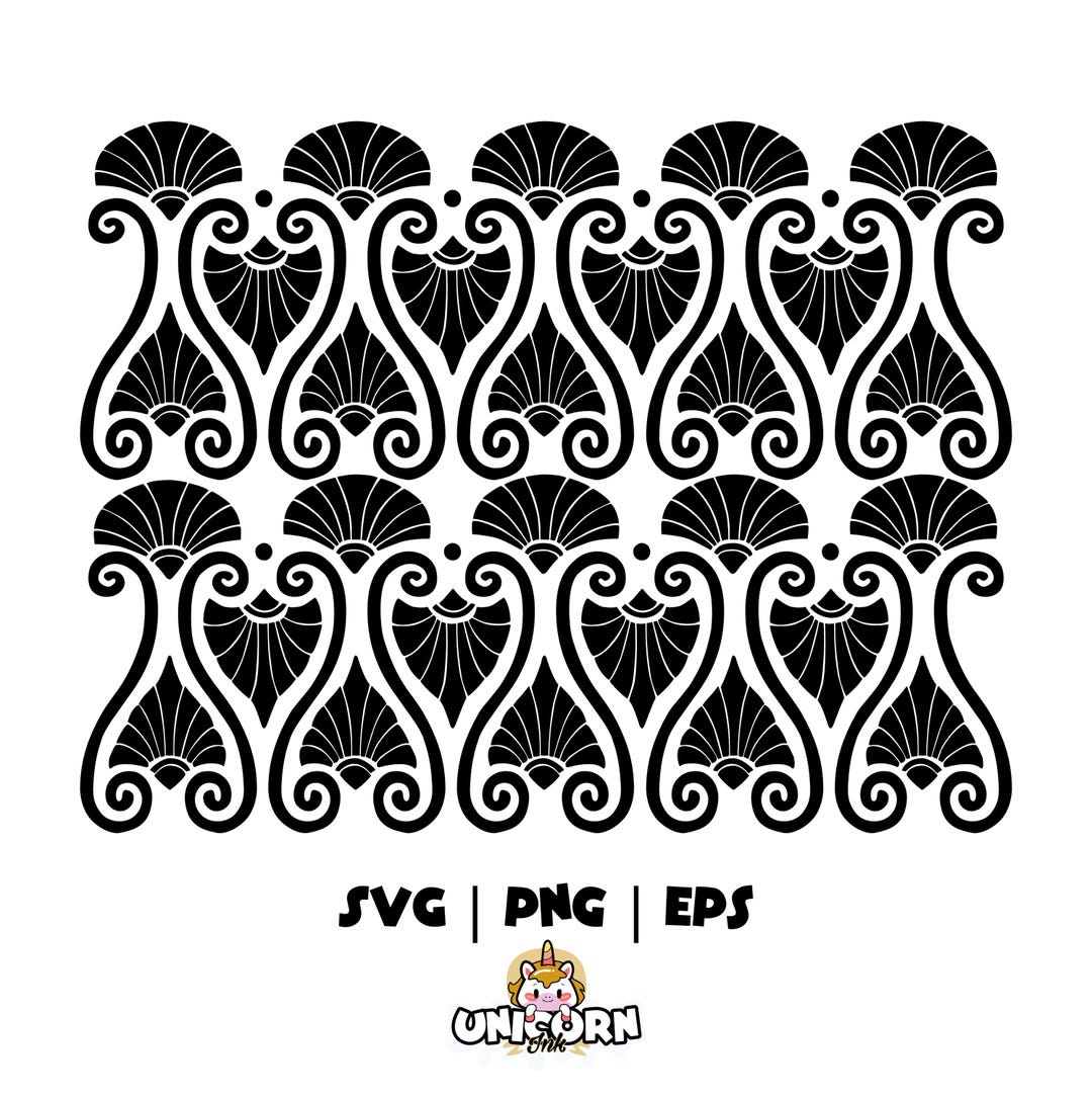 Art Deco Design Pattern SVG, Classic Art Deco Svg, Cricut Cut Files ...