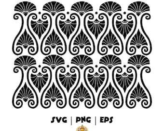 Art Deco Design Pattern SVG, Classic Art Deco svg, Cricut Cut Files, Silhouette Instant Digital Download, PNG, EPS