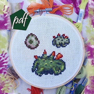 Stardew Valley Cross Stitch Dino Pattern // Pepper Rex // Dino Egg