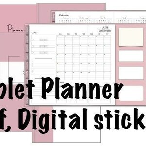 Digital Planner, Goodnotes Planner, iPad Planner, Notability Planner, Dated Digital Planner, 2023 2024 2025 Undated Planner, Notepad