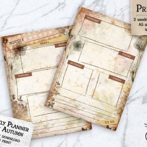Junk Journal Printables, Planer Aufkleber, Bullet Journal Kit, Vintage Ephemera, Junk Journal Kit, druckbare Planer, Planer Einlagen