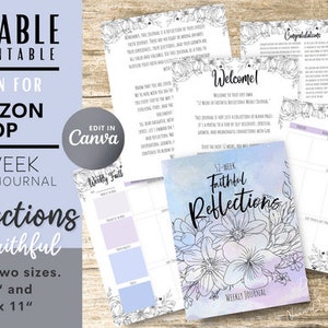 Prayer Journal Printable | Bible Study Guide | Gratitude Journal | Digital Bible Study Journal | Reflection Notes PDF | Daily Prayer Planner